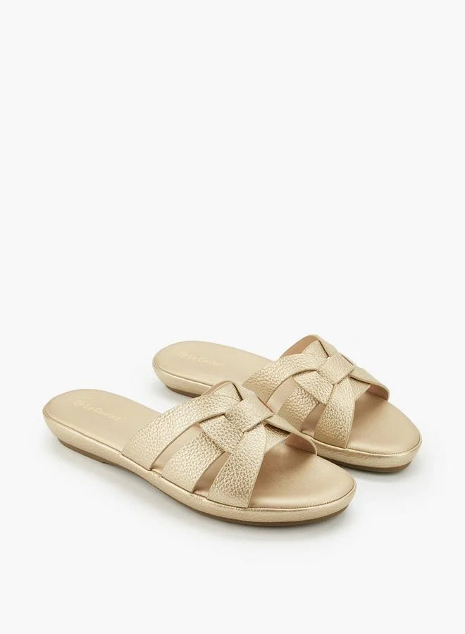 لو كونفورت Women Textured Slip-On Sandals