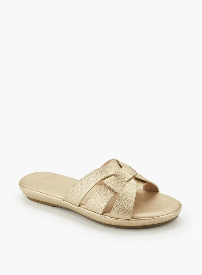 لو كونفورت Women Textured Slip-On Sandals