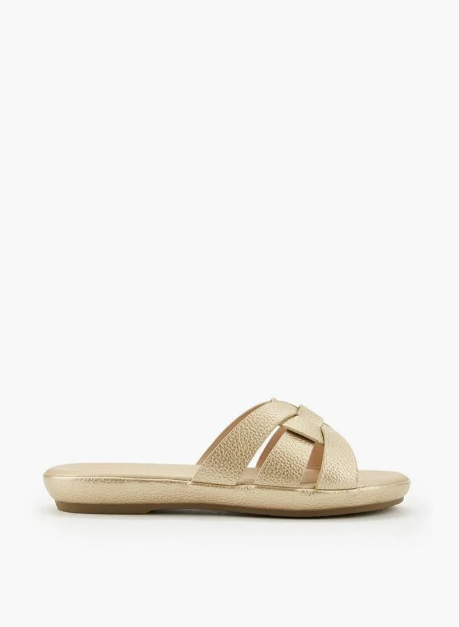 Women Textured Slip-On Sandals