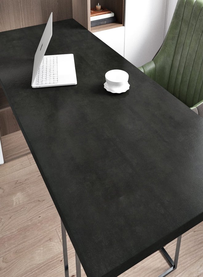 Wallercity ورق حائط Wallercity Cement Grey Decoraive مقاس 15.8 بوصة × 394 بوصة، ورق حائط قابل للإزالة بلون أسمنتي أسود فاتح، ورق حائط من الفينيل ذاتي اللصق للجدران الخرسانية، ورق حائط لاصق للبلاط الخلفي - Image 3