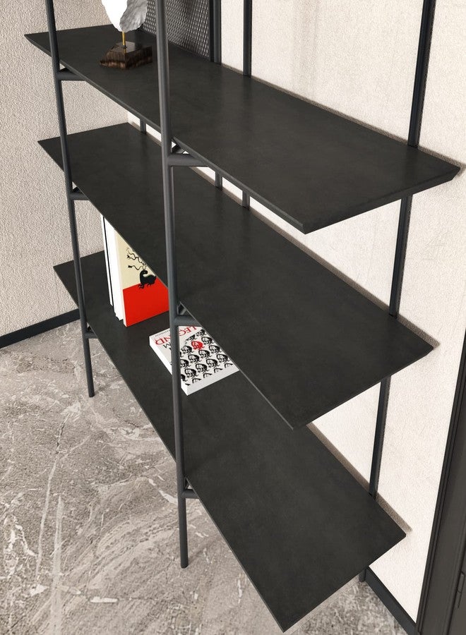 Wallercity ورق حائط Wallercity Cement Grey Decoraive مقاس 15.8 بوصة × 394 بوصة، ورق حائط قابل للإزالة بلون أسمنتي أسود فاتح، ورق حائط من الفينيل ذاتي اللصق للجدران الخرسانية، ورق حائط لاصق للبلاط الخلفي - Image 5