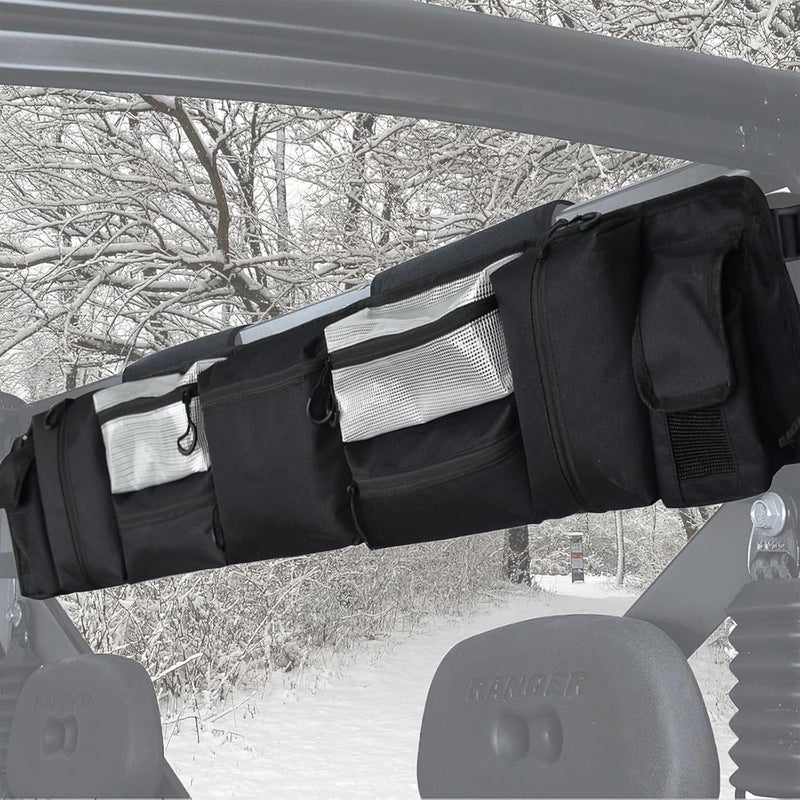 COCO UTV Roll Cage Organizer - Universal Fit for Full-Size UTVs (Black) - Image 1