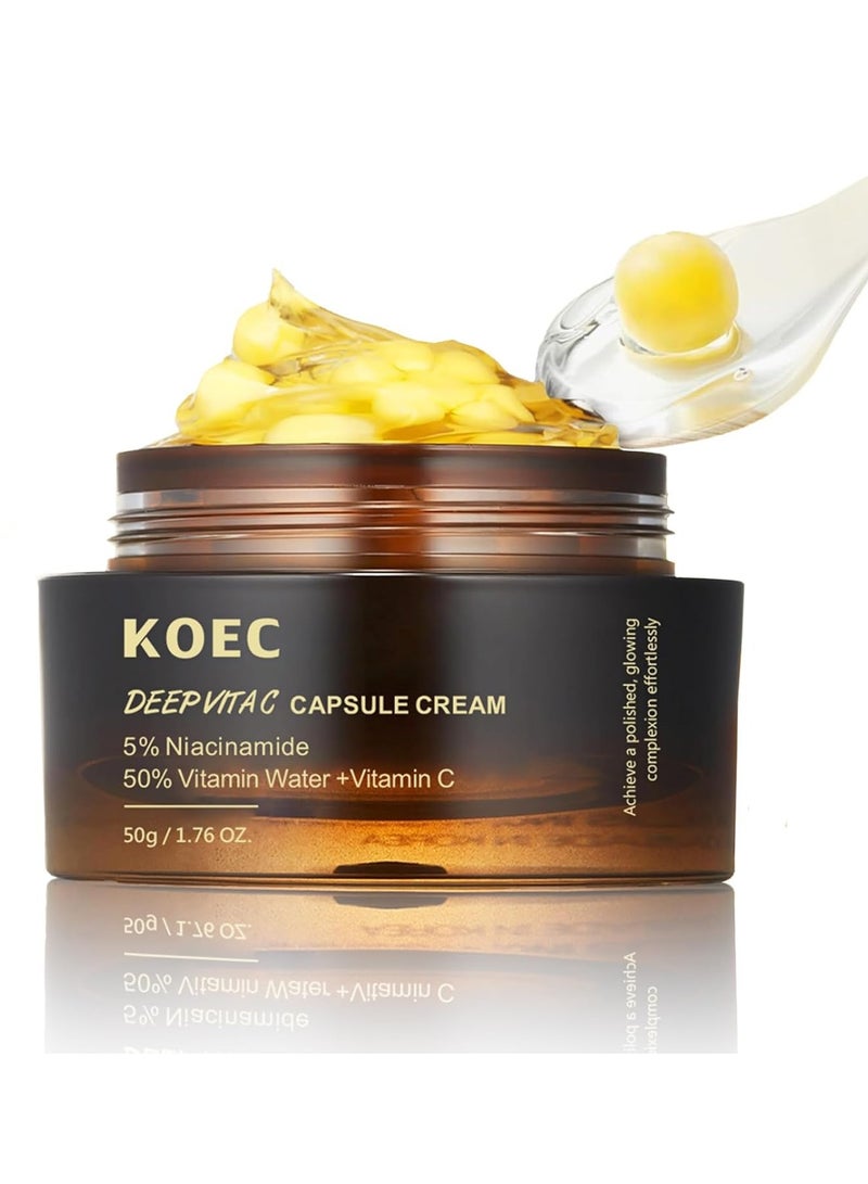 ك أو إي سي فيتامين سي عميق الكولاجين مرطب الوجه، مرطب ترطيب، لجميع أنواع الجلد. ترطيب + ترطيب - Image 1