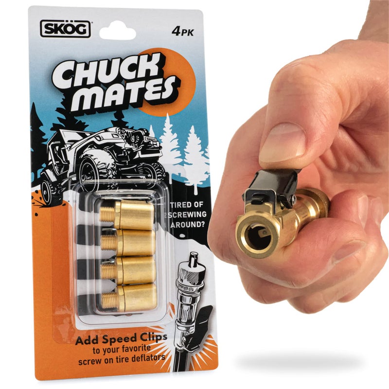 SKG Chuck Mates Premium Speed Clips for Your Automatic Tire Deflators 4 Pack