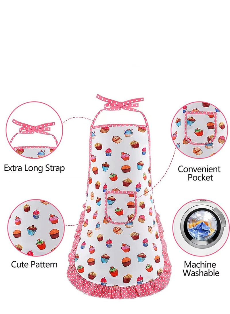 Cooking and Baking Set for Kids, Kids' Chef Role Play Costume Set, Toddler Chef Hat Apron Dress Up with Apron, Chef Hat, Mitt, Cookie Cutters and Utensil for Kids Aged 3+ Years - Image 3