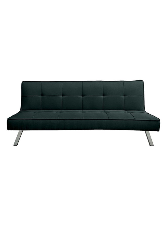 In-House Sandi | 3-Seater Sofabed 2 In 1 Upholstered In Linen 30x177x35 cm- Dark Green - Image 4