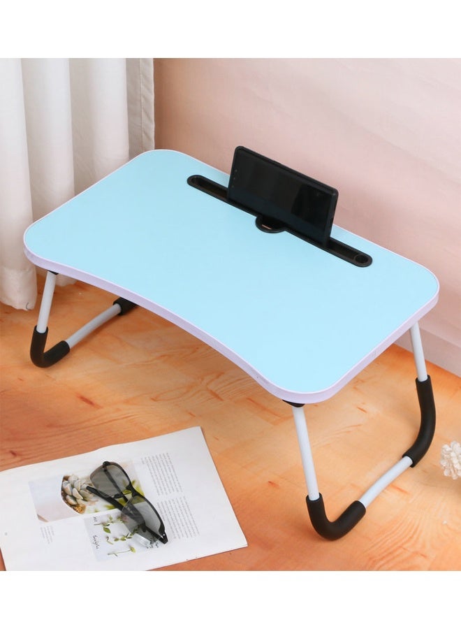 مكتب كمبيوتر محمول قابل للطي مع فتحة للتابلت 50 × 30 سم - Image 1