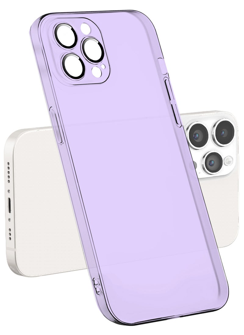 CATANES (for iPhone 14 Pro) 3Packs Case Cover Air Skin Series Back Cover Sturdy Durable Thin Case Drop Protection Cover - Transparent Purple  - Image 2