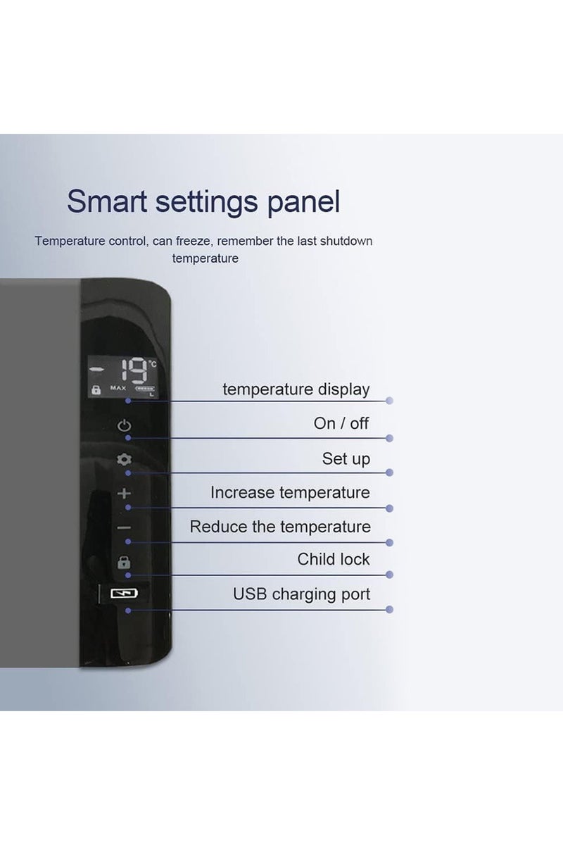 توبيز ثلاجة توبي TR-21 للسيارات بسعة 22 لتر - ثلاجة صغيرة تعمل بجهد 12/24 فولت للسيارات، ثلاجة مبردة للحمل والتخييم، صندوق تبريد كهربائي للشاحنات للاستخدام في الحافلات ومراكب الرياح والرحلات والنزهات، من -20℃ إلى 20℃/استهلاك منخفض للطاقة - Image 3