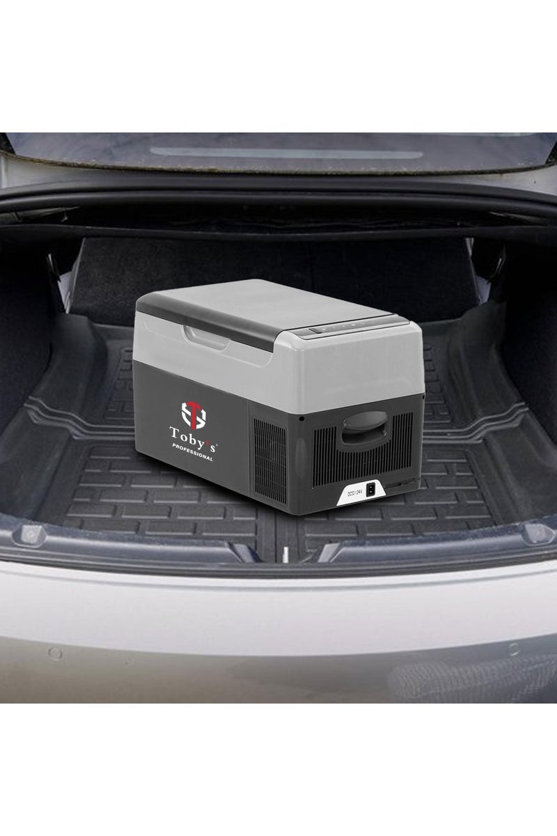 توبيز ثلاجة توبي TR-21 للسيارات بسعة 22 لتر - ثلاجة صغيرة تعمل بجهد 12/24 فولت للسيارات، ثلاجة مبردة للحمل والتخييم، صندوق تبريد كهربائي للشاحنات للاستخدام في الحافلات ومراكب الرياح والرحلات والنزهات، من -20℃ إلى 20℃/استهلاك منخفض للطاقة - Image 4