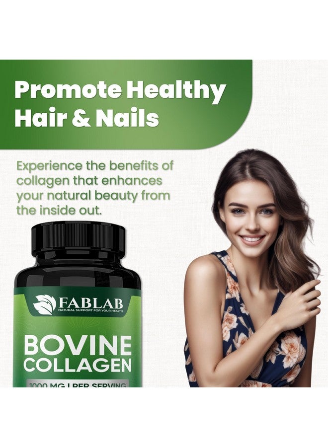 FabLab مكمل كولاجين بوفين من فاب لاب - مكمل غذائي لدعم المفاصل والأعصاب والعظام - غير معدل وراثيًا، منتج غذائي مضاد للشيخوخة مع ببتيدات مهدرجة - 100 كبسولة - Image 3