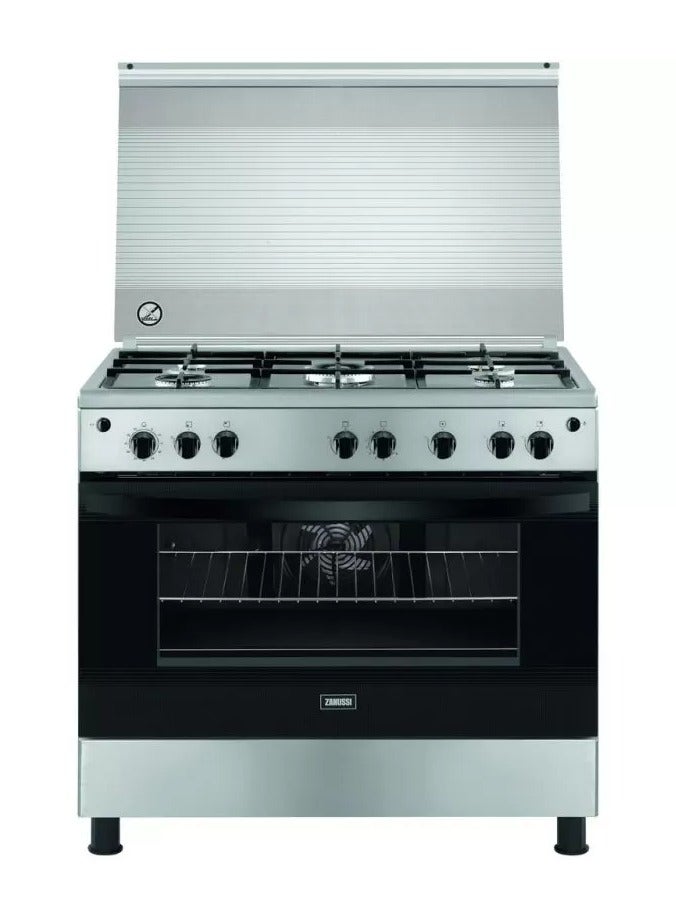 Zanussi بوتجاز - 5 شعلة - 90 سم غاز ZCG922A6XA - زانوسي