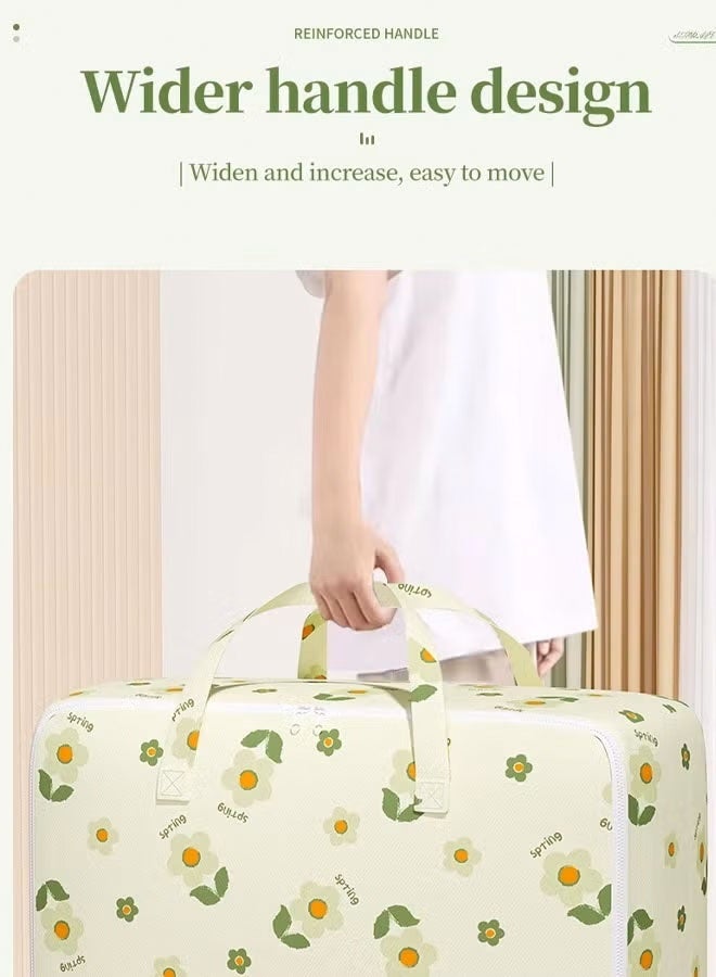 large Storage Bag,Storage Bag Organizer,105L Clothes Storage Box,Foldable Large Moving Storage Bag Organizer With Zips Durable Handles,Clothes Storage Box, Outdoor Traveling Household Clothing Storage Bag,Closet Organizers Storage Containers,Thick Fabric, Suitable for Blankets Quilts Clothes Bedding - Image 2