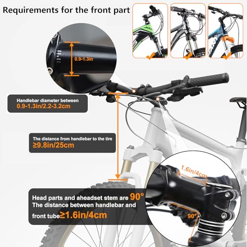 COFIT Detachable Bike Basket Front, Foldable Bicycle Dog Carrier for Small Pet, Shopping, Commuting, Camping and Outdoor Cargo Bag with Side Pouches, Black - Image 2