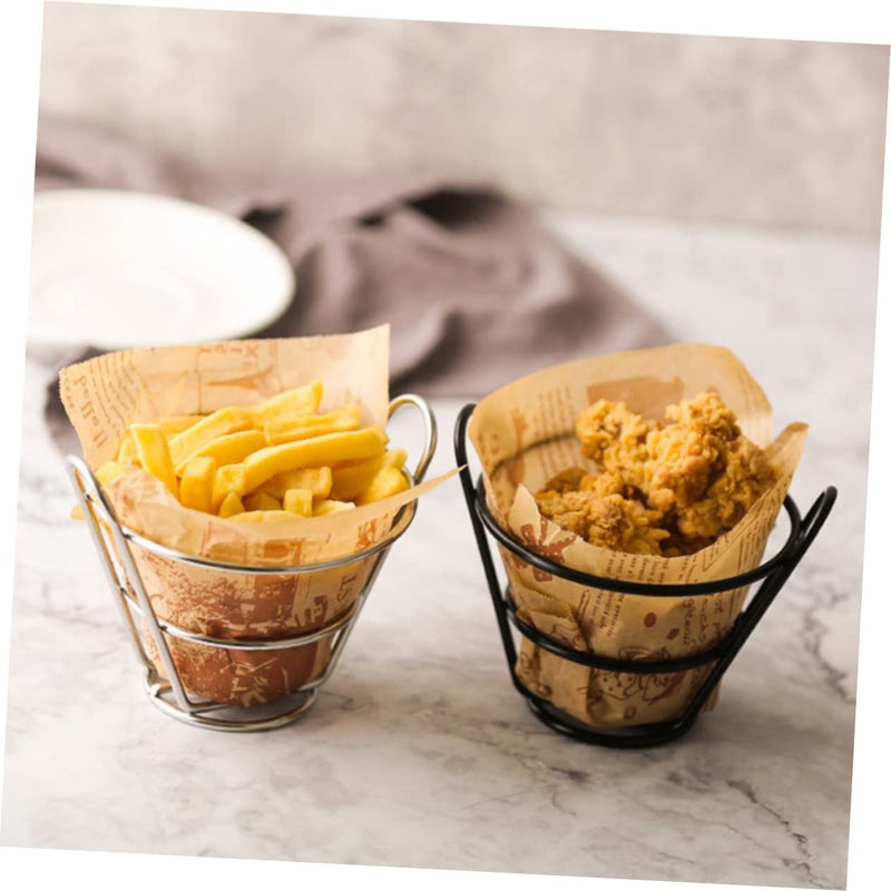 Stainless Steel French Fries Display Rack Snack Holder For Party Restaurant - Image 4