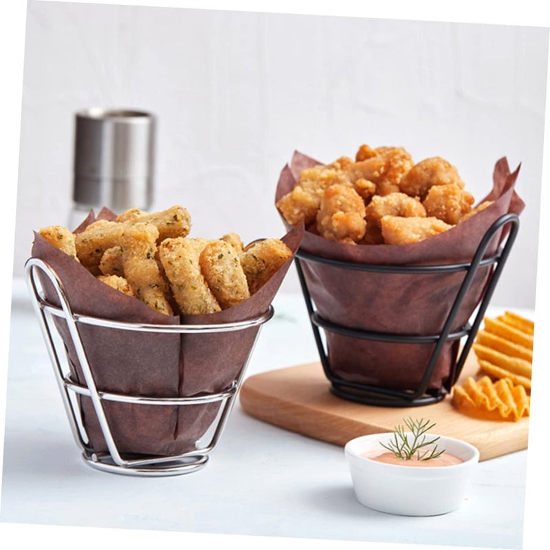 Stainless Steel French Fries Display Rack Snack Holder For Party Restaurant - Image 5