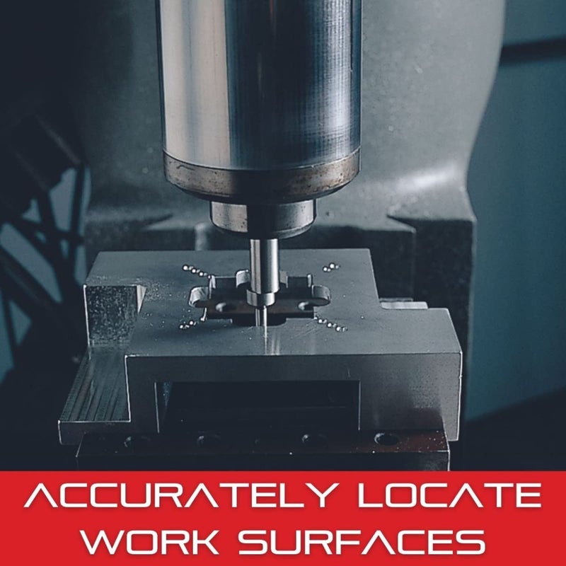 Starrett Edge Finder  Ideal for Flat Straight Edges Center Points and Scribed Lines  200 Contact Diameter and Pointed Contact 500 Body Diameter Double End  827B - Image 5