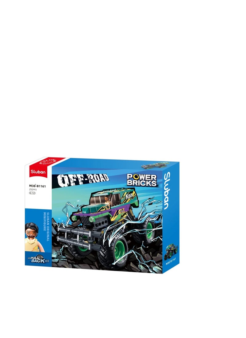 sluban- Fast Off-Road Racing Car Building Blocks Toy 