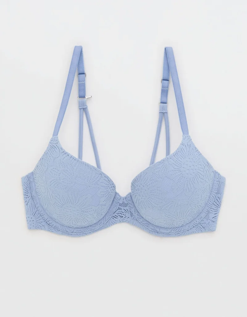 Aerie  Sunnie Bloom Lace Demi Push Up Bra for Women | Best Price UAE