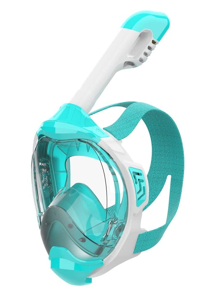 Excefore Snorkel Mask, Full Face Snorkel Mask,Snorkeling Gear for Adults Kids,Diving Mask, Mask and Snorkel with Detachable Camera Mount,180 Degree Panoramic View Anti-Leak Anti-Fog - Image 1