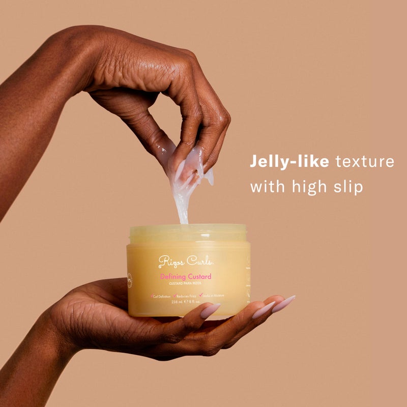 Rizos Curls Defining Custard â€“ Long Hold, Shine & Frizz Control â€“ Defines & Moisturize All Curl Types: Wavy, Curly, Coily 1aâ€“4c â€“ Sulfate & Paraben Free - Image 2