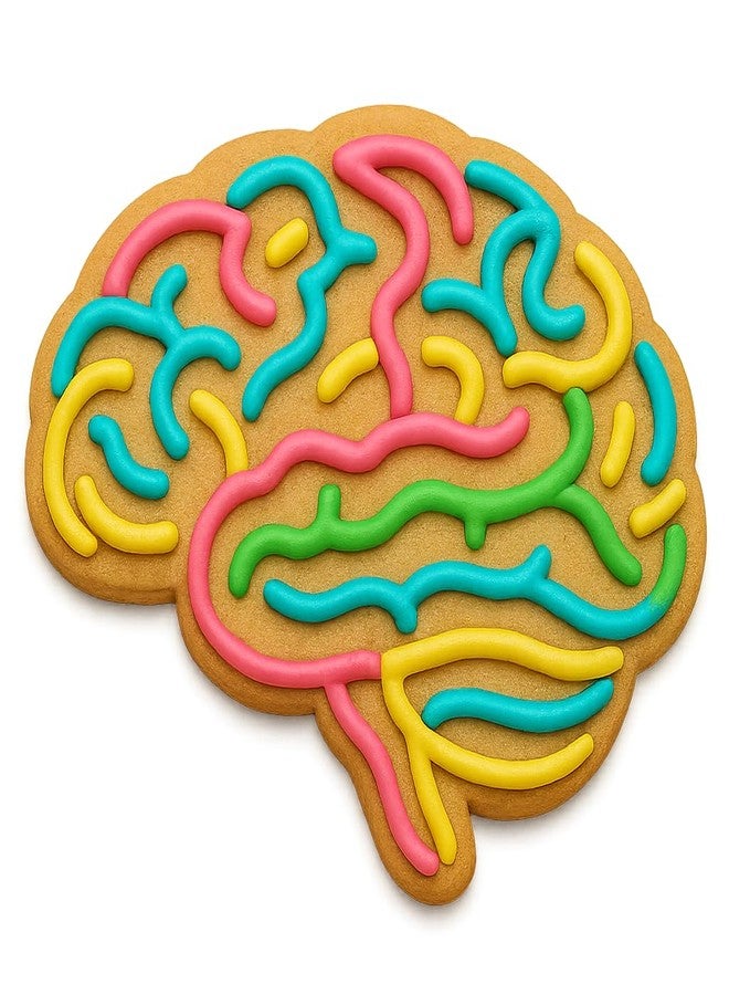 Mighty Gadget Human Brain Cookie Cutter & Stamp - 4x3.42 Inches, Anatomy Baking Tool for Halloween & Science Themes (Random Color) - Image 5