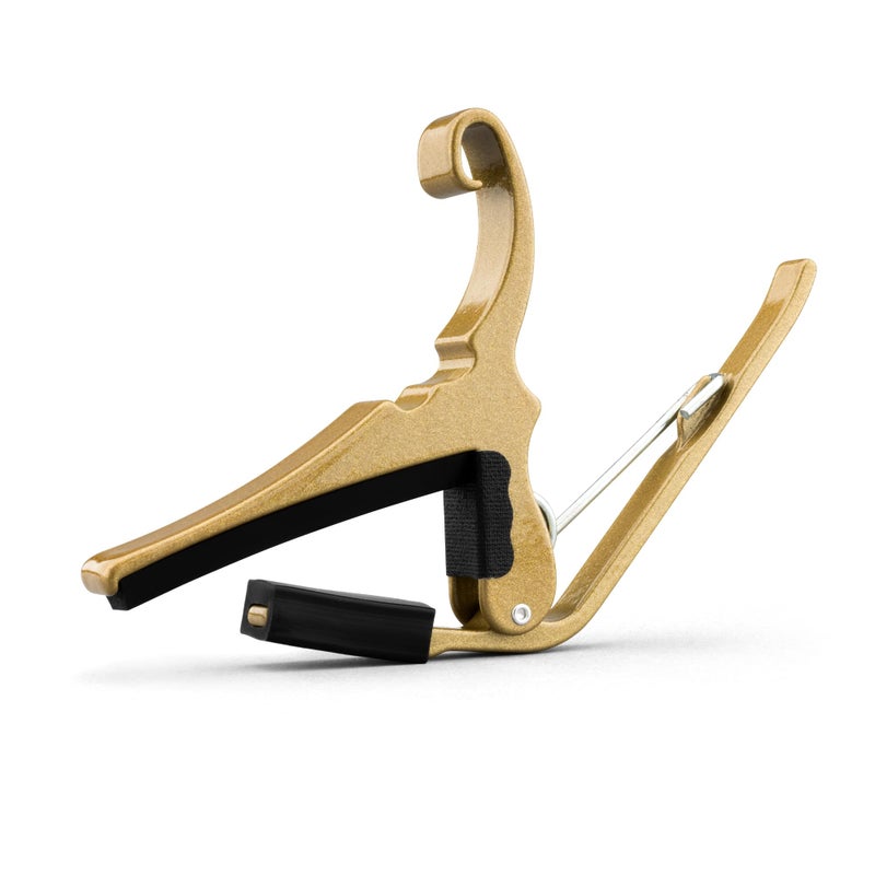 Kyser Quick-Change Guitar Capo for 6-string acoustic guitars, Gold, KG6GA - Image 2