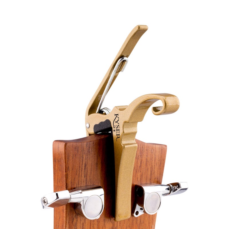 Kyser Quick-Change Guitar Capo for 6-string acoustic guitars, Gold, KG6GA - Image 4
