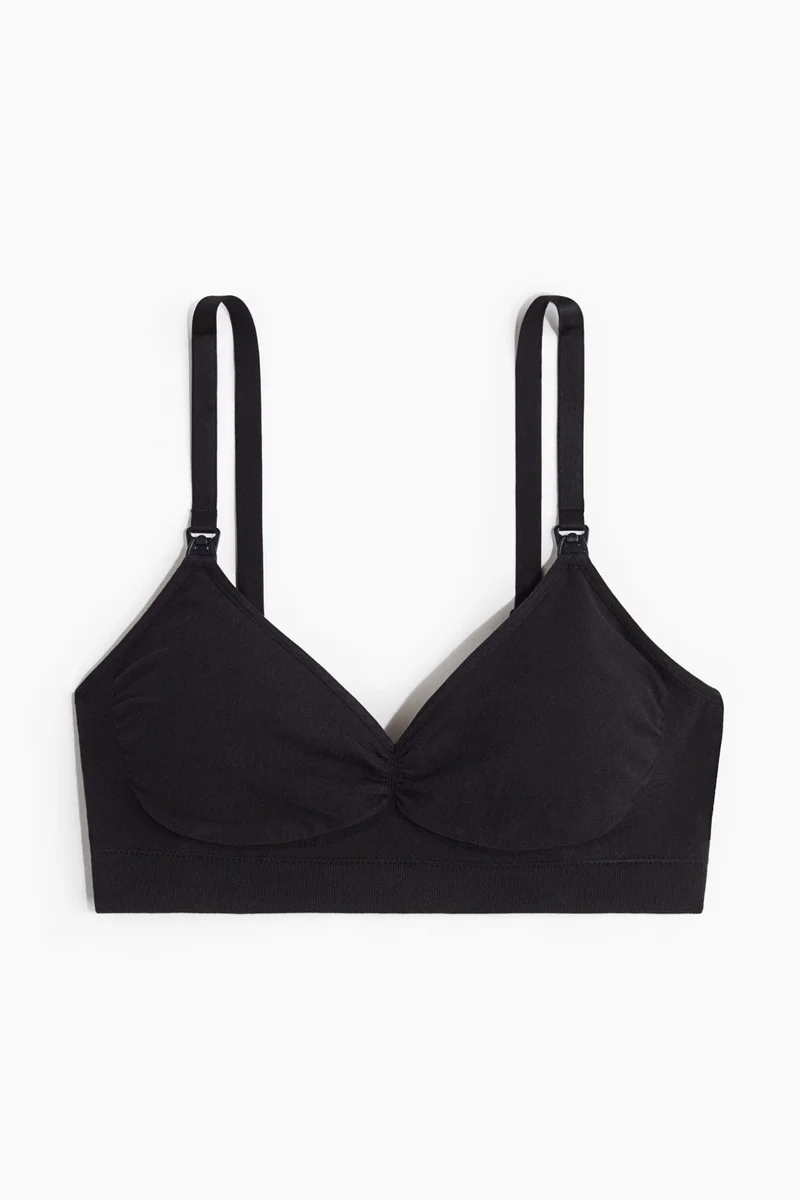 H&M  MAMA Seamless Padded cotton-blend nursing bra for Women | Best Price UAE