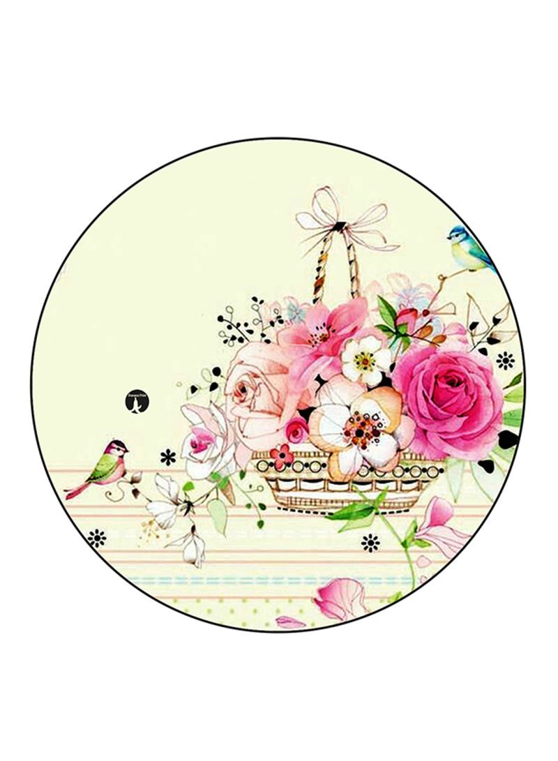 RKN Flowers Printed Mouse Pad  Multicolour