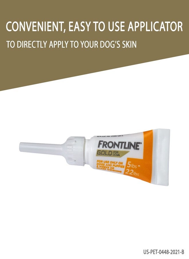 FRONTLINE Gold Flea & Tick Treatment for Small Dogs Up to 5 to 22 lbs., Pack of 3 - Image 5