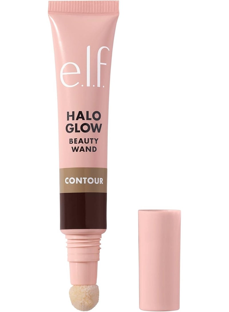 elf Halo Glow Contour Beauty Wand, Liquid Contour Wand For A Naturally Sculpted Look, Buildable Formula, Vegan & Cruelty-free, Deep/Rich - Image 1