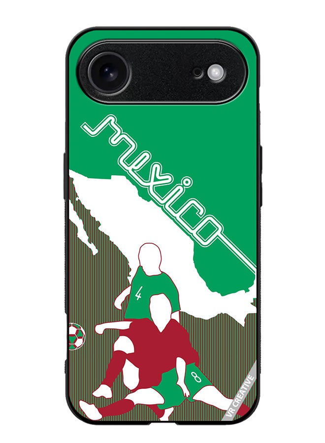 Protective Case Cover For Apple iPhone 17 Air Mexico Football Soccer Players Design Multicolour