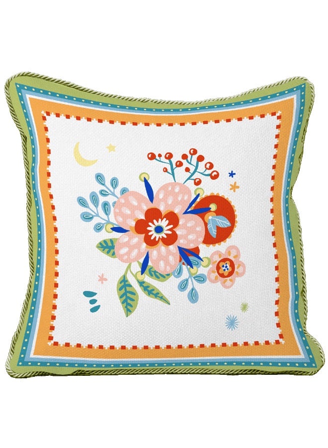 Baci milano Set of 2 Embroidered Decorative Cushions 60×60 cm – Mamma Mia Collection, Large Luxury Throw Pillows, Italian Design Home Décor, Sofa, Bedroom, Gift - Image 3