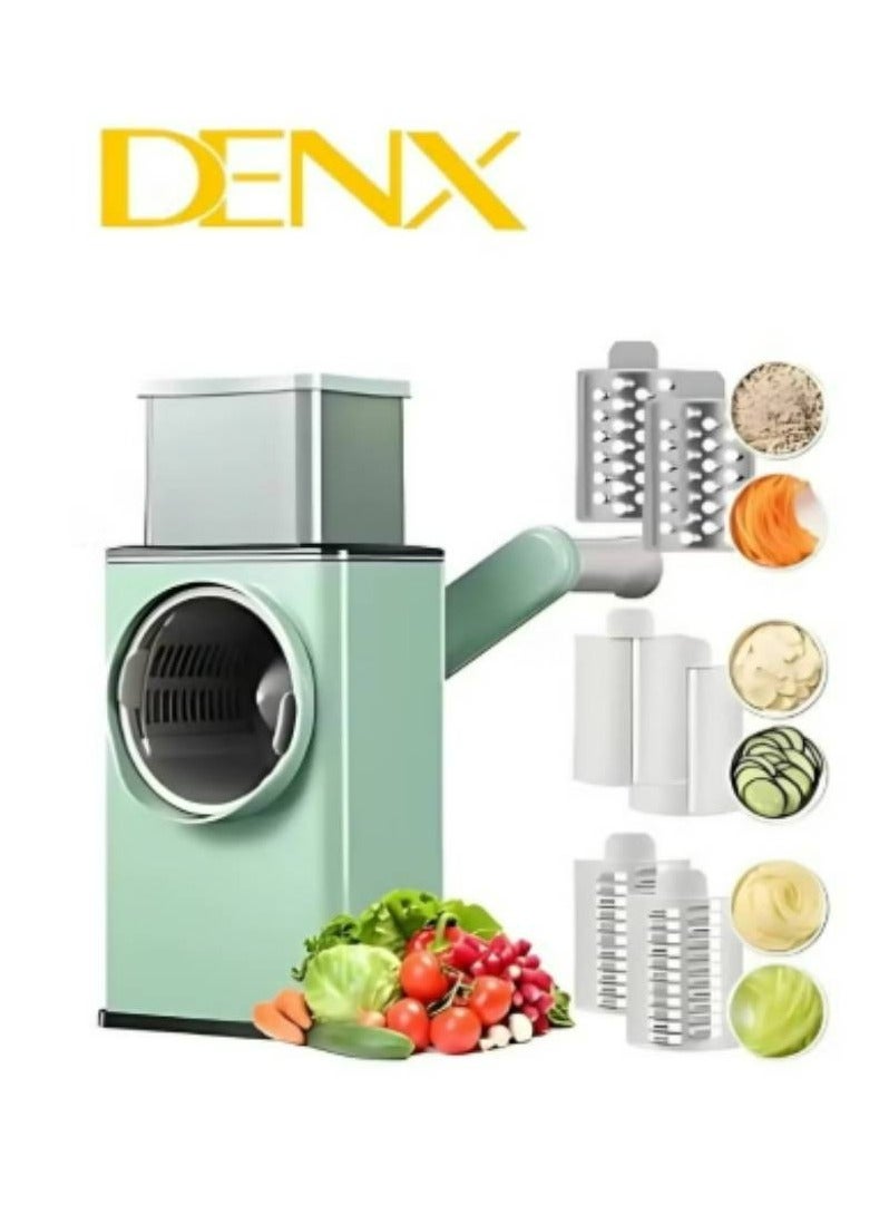 Denx Multifunctional Vegetable Slicer, Manual Potato and Vegetable Slicer, Cheese Grater, Shredder, Shredder Ideal for professional and home use - Image 2