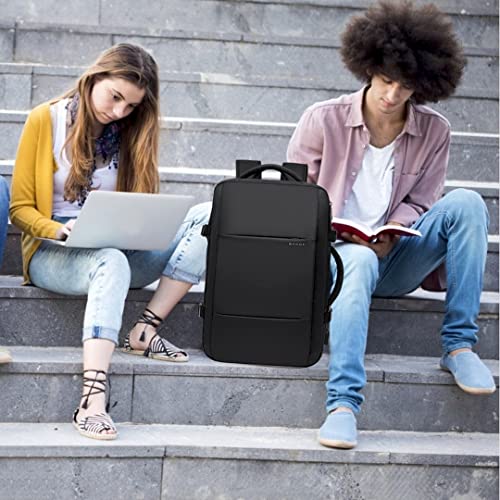 BANGE High Capacity Expandable Water Resistant 15.6 inch Laptop Backpack with USB Charging (Black 35L) - Image 3