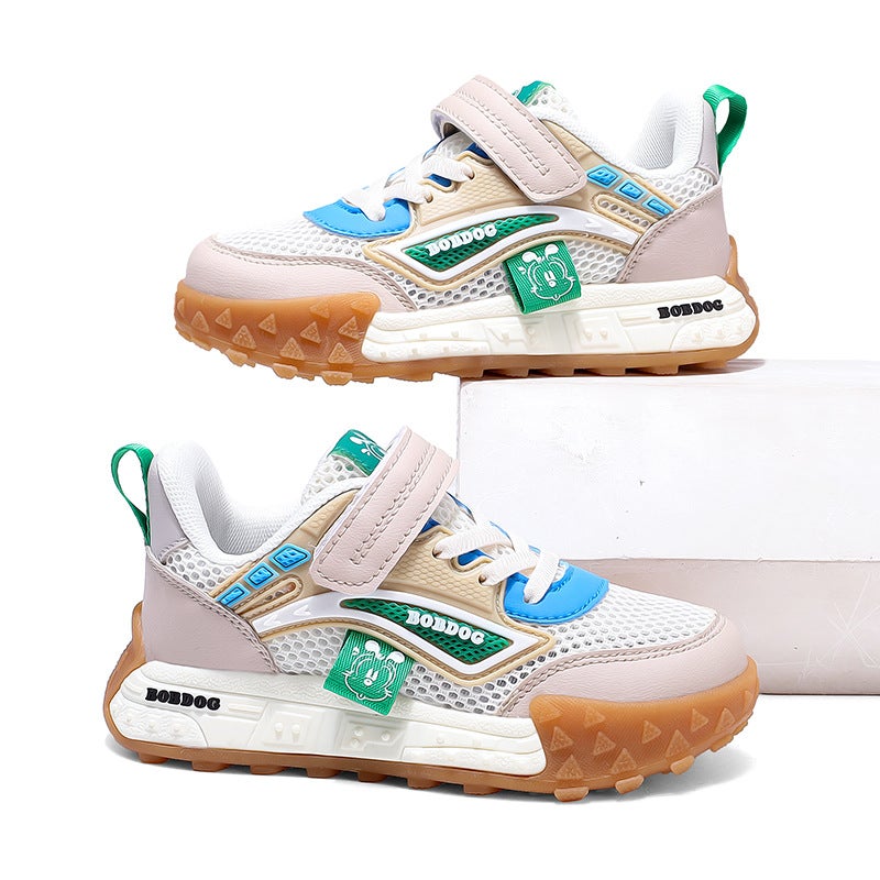 25 New Models Of Breathable Sports Shoes With Mesh Surface For , Children'S Wear-Resistant Shoes, Boys' Non-Slip Babudou Mesh Shoes - Image 4