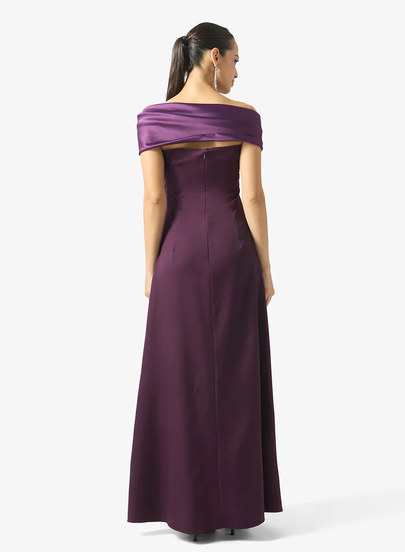 Namshi X  Draped Off Shoulder Ball Gown for Women | Best Price UAE