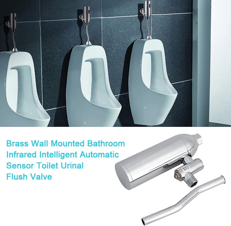 Brass Automatic Sensor Urinal Flush Valve Touchless Water Saving Easy Maintenance - Image 3
