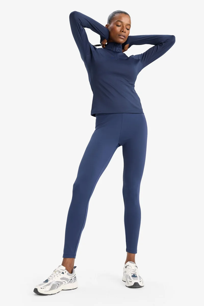 Defacto  DeFactoFit High Waist Soft Fluffy Basic Leggings for Women | Best Price UAE