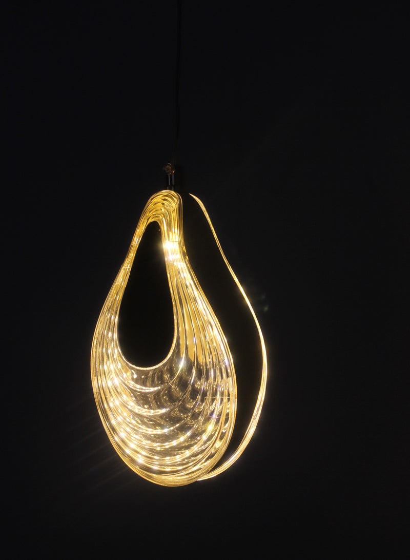 Best Power Luxurious Gold Single Pendant Light 7131-1 with Built-in Triple Lighting | Elegant Ceiling Fixture for Modern Interiors - Image 2