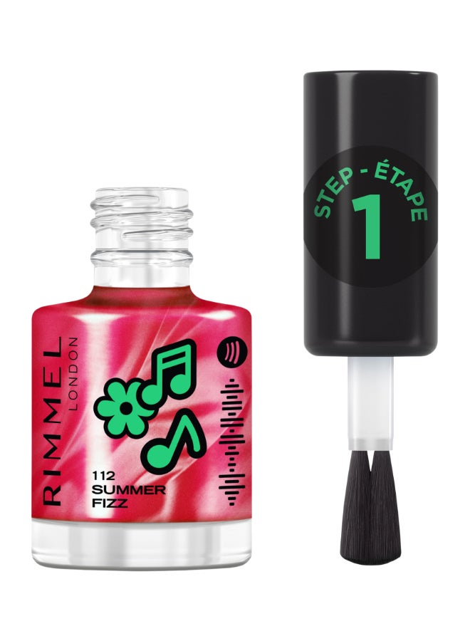 RIMMEL LONDON Full Volume Collection Super Gel Nail Polish - 112 - Summer Fizz, 12ml - Image 1