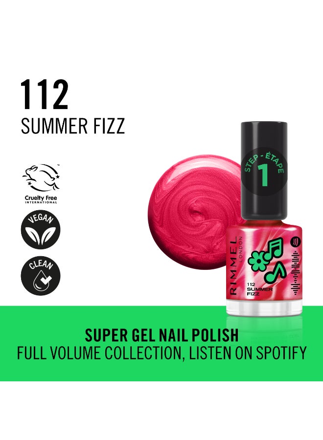 RIMMEL LONDON Full Volume Collection Super Gel Nail Polish - 112 - Summer Fizz, 12ml - Image 2