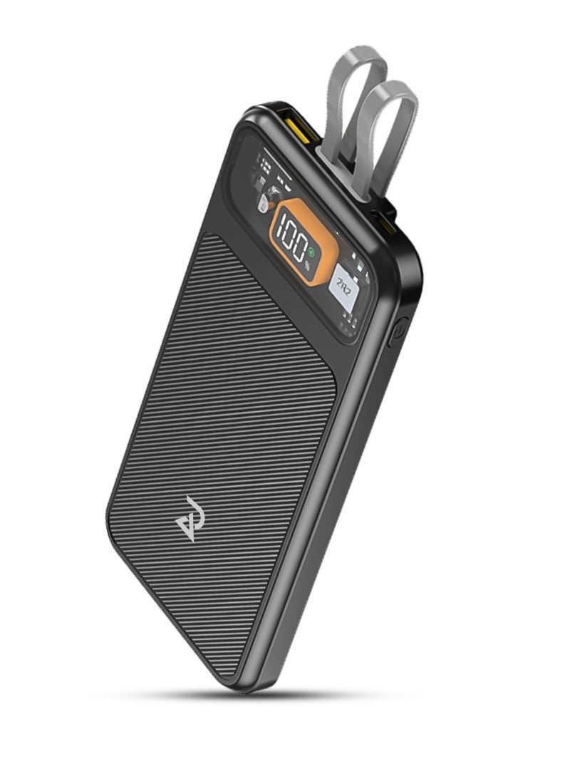 RADALIFESTYLE Power 10 Fast Charging Power Bank 25W 10000mAh & Inbuilt Cable  - Image 1