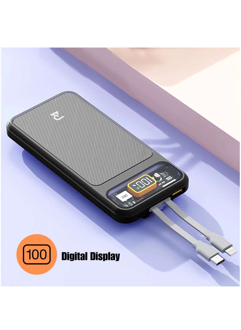 RADALIFESTYLE Power 10 Fast Charging Power Bank 25W 10000mAh & Inbuilt Cable  - Image 2