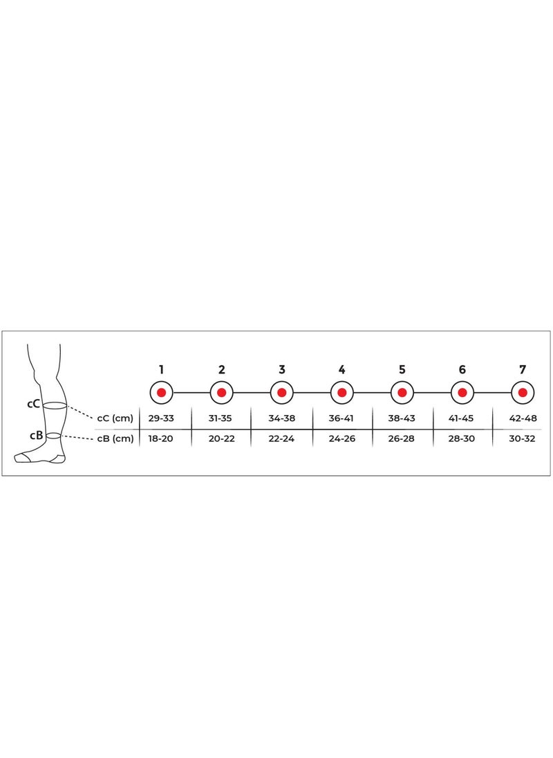 VARITEKS Knee High Varicose Stocking (Closed Toe)  - Image 2