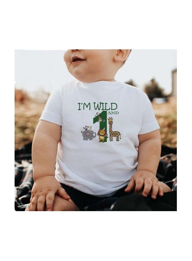 برينت شوب فور مي تيشيرت عيد ميلاد السنة الأولى للأطفال الصغار للأطفال الأولاد والبنات الصغار - Image 3