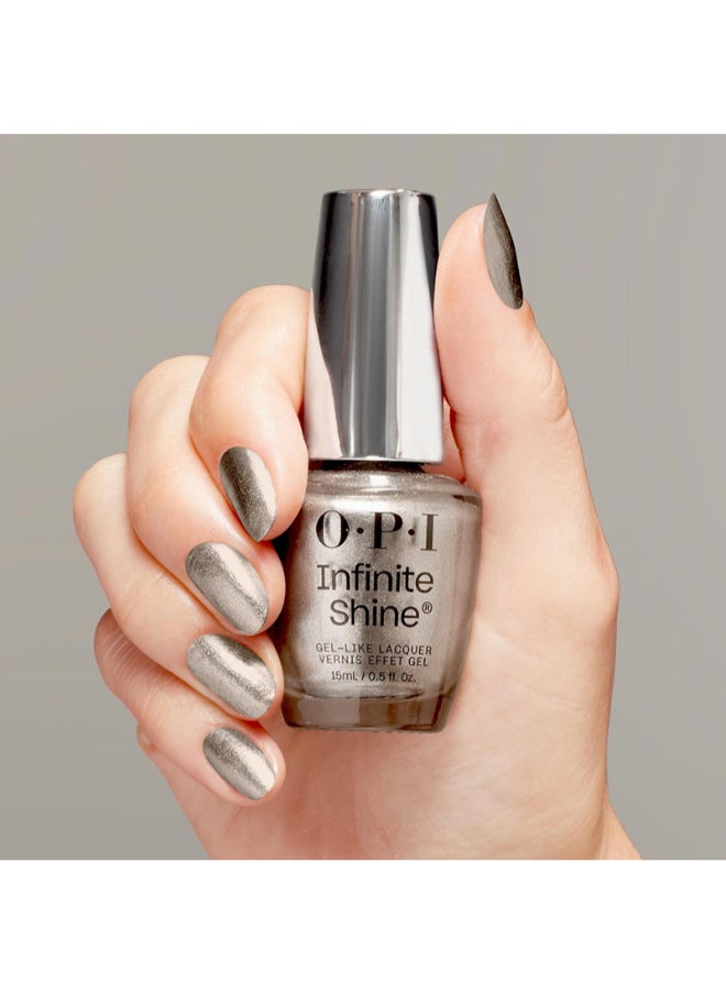 OPI Infinite Shine - Work From Chrome, Metallic Grey, 15Ml  - Image 5