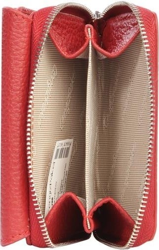 Cengiz Pakel Women's Genuine Leather Mini Horizontal Snap Wallet/Portfolio - 65288 - Red  - Image 3