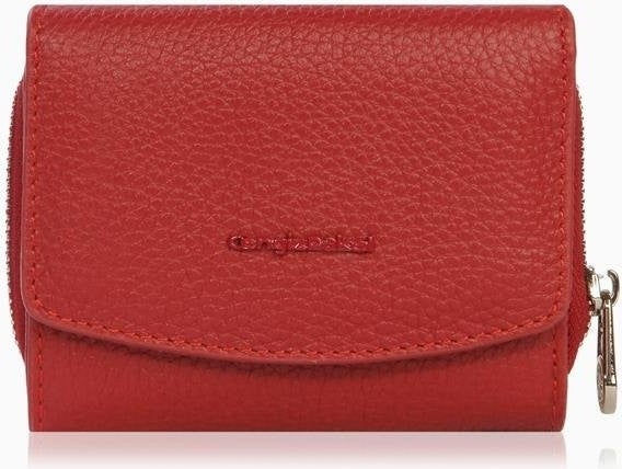Cengiz Pakel Women's Genuine Leather Mini Horizontal Snap Wallet/Portfolio - 65288 - Red  - Image 1
